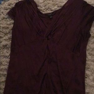deep purple sorts of eggplant silk shirt